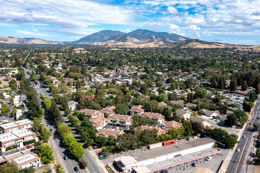 a view of the city from the top of a building at Greentree Terrace Apartments, CONCORD, California