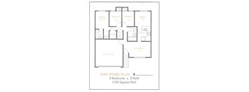 One Story Floor plan at Oak Grove Terrace, Oak Grove Rd, Concord