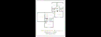 Two Story floor plan at Oak Grove Terrace Concord
