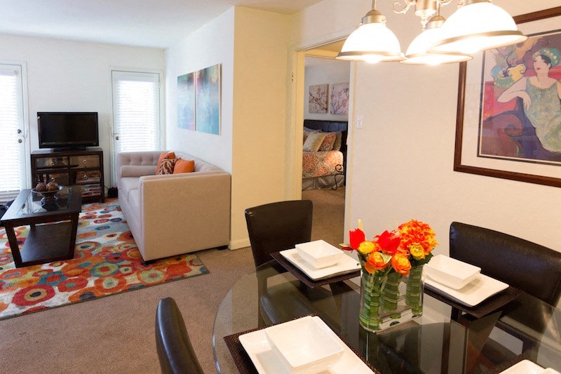 Dining room and living room