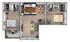 Two bed, two bath 841 sq ft. Two bed, two bath 841 sq ft.