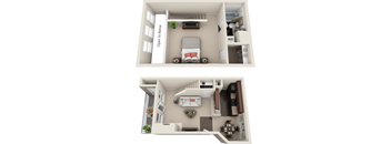 3D floorplan of A1