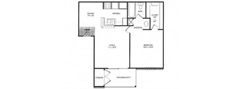 the schematic floor plan of a small house