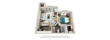 3D floorplan of The Vaughn