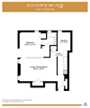 1-Bedroom floor plan