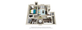 3D floorplan of The Barton