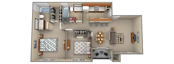 a floor plan of a two bedroom apartment at the crossings at white marsh apartments in white marsh