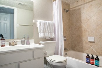 Bathroom Bathroom at Waters at Barton Creek Apartments, Texas - Photo Gallery 5