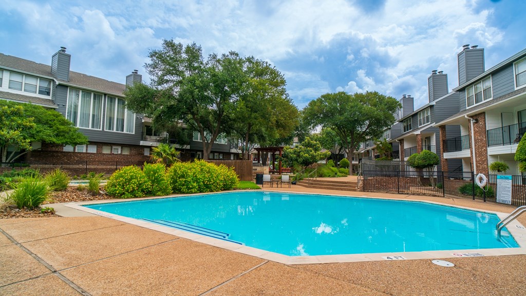 our apartments offer a swimming pool in front of our buildings