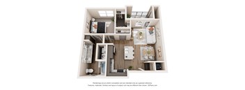 A1 Floor Plan at Tapestry Orem Apartments, Houston, TX
