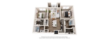 B1 Floor Plan at Tapestry Orem Apartments, Houston, Texas
