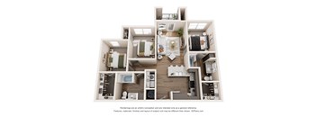 C1 Floor Plan at Tapestry Orem Apartments, Houston