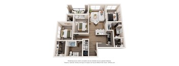 C2 Floor Plan at Tapestry Orem Apartments, Texas