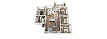 D1 Floor Plan at Tapestry Orem Apartments, Texas, 77048