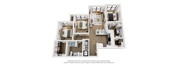 C1 Floor Plan at Tapestry Woodland Hills, Humble, Texas
