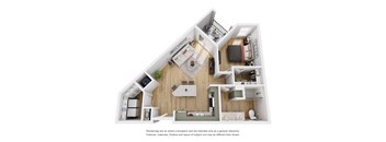 1 bed 1 bath A at Hudson at Pecan Creek Apartments, Denton 76205