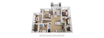 3 bed 2 bath at Hudson at Pecan Creek Apartments, Denton