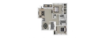 B2 3D floor plan