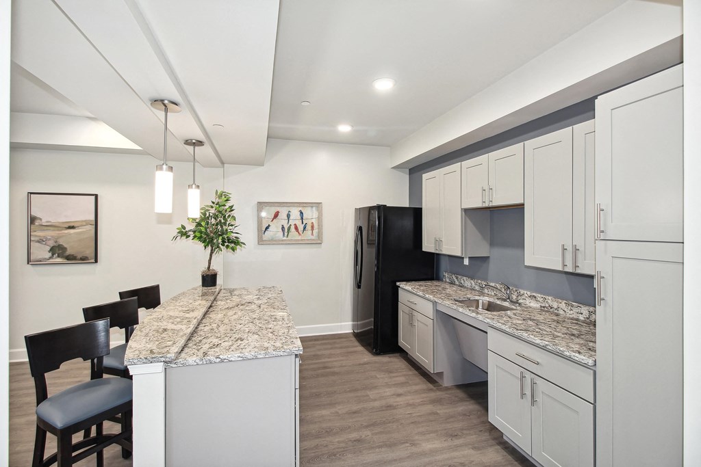 Community kitchenette at The Village at Blenheim Run