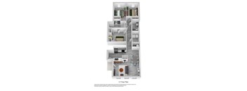 the cypress floor plan  1 bedroom  1199 sq ft