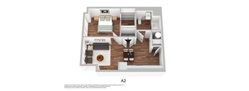 a2 floor plan  acacia  460 sq ft