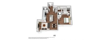 the floor plan acacia 460 sq ft