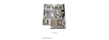 A3 floor plan showing a living room, dining room, kitchen, and bedrooms.