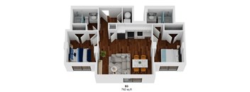 b3 3d floorplan