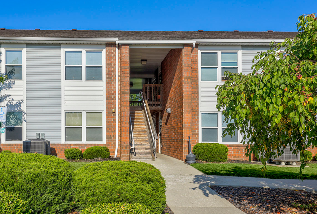 our apartments offer a walkway to the front of the building