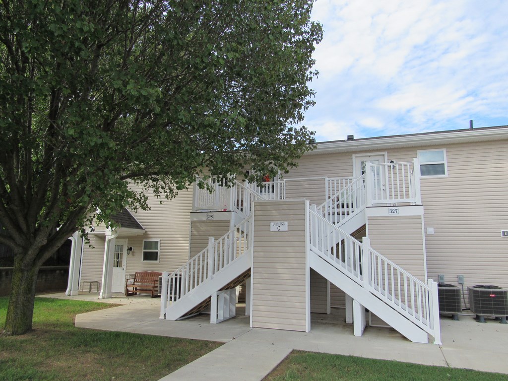 the building where the apartment is located