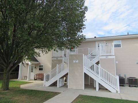 the building where the apartment is located