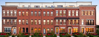 a large brick building with many windows