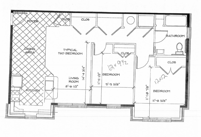 2 Bedroom 1 Bathroom
