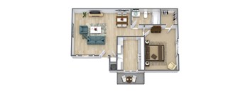the bungalow floor plan 1 bedroom
