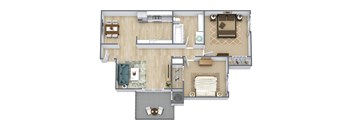 our apartments showcase a spacious floor plan