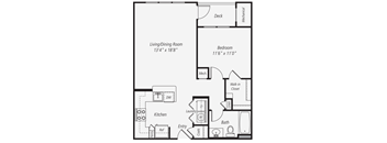 A3 1 Bed 1 Bath