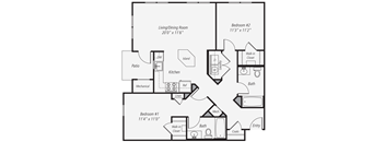 B4 2 Bed 2 Bath 1st Floor