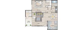 1 Bedroom 1 Bathroom