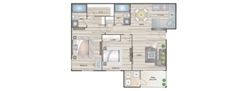 2 Bedroom 2 Bathroom Type B