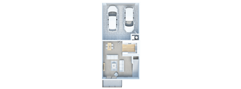 2 bed 2 bath townhome