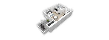 bedroom floor plan of a 2100 sq ft apartment