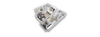 a floor plan of a house shaped like a box