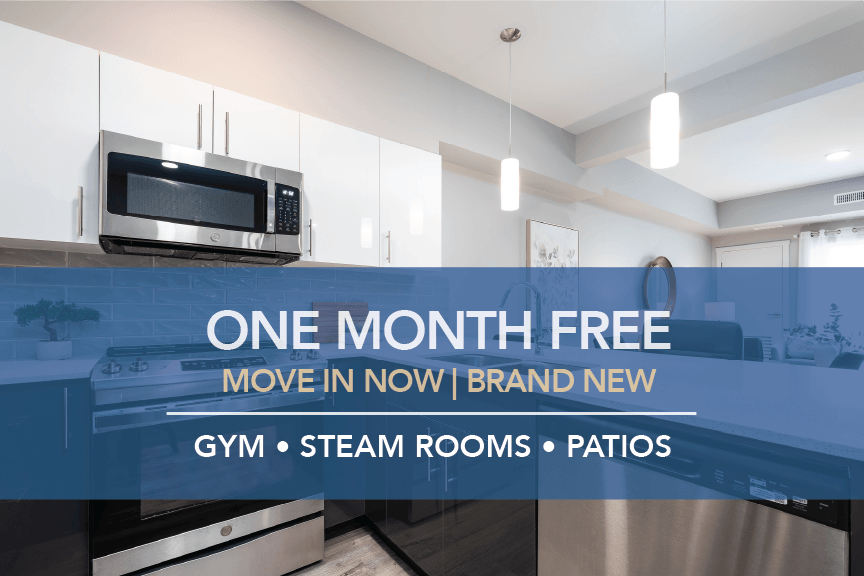 a one month free move in now brand new steam rooms options