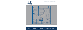 Two Bedroom Two Bathroom