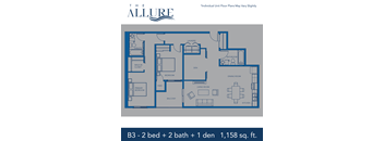 Two Bedroom Two Bathroom Plus Den