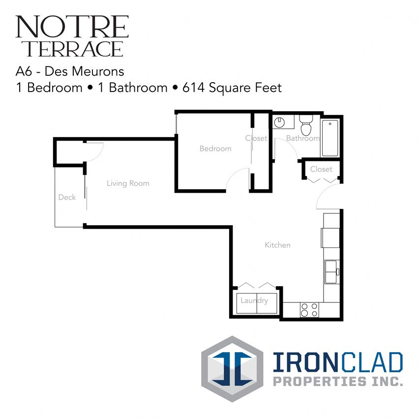 Notre Terrace 1 Bed 1 Bath Notre Terrace 1 Bed 1 Bath