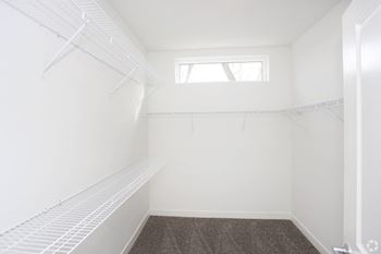 a large walk-in closet