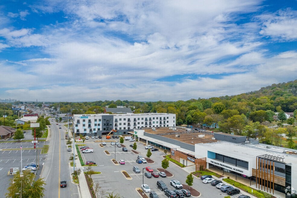 a view of a city from the roof of a building