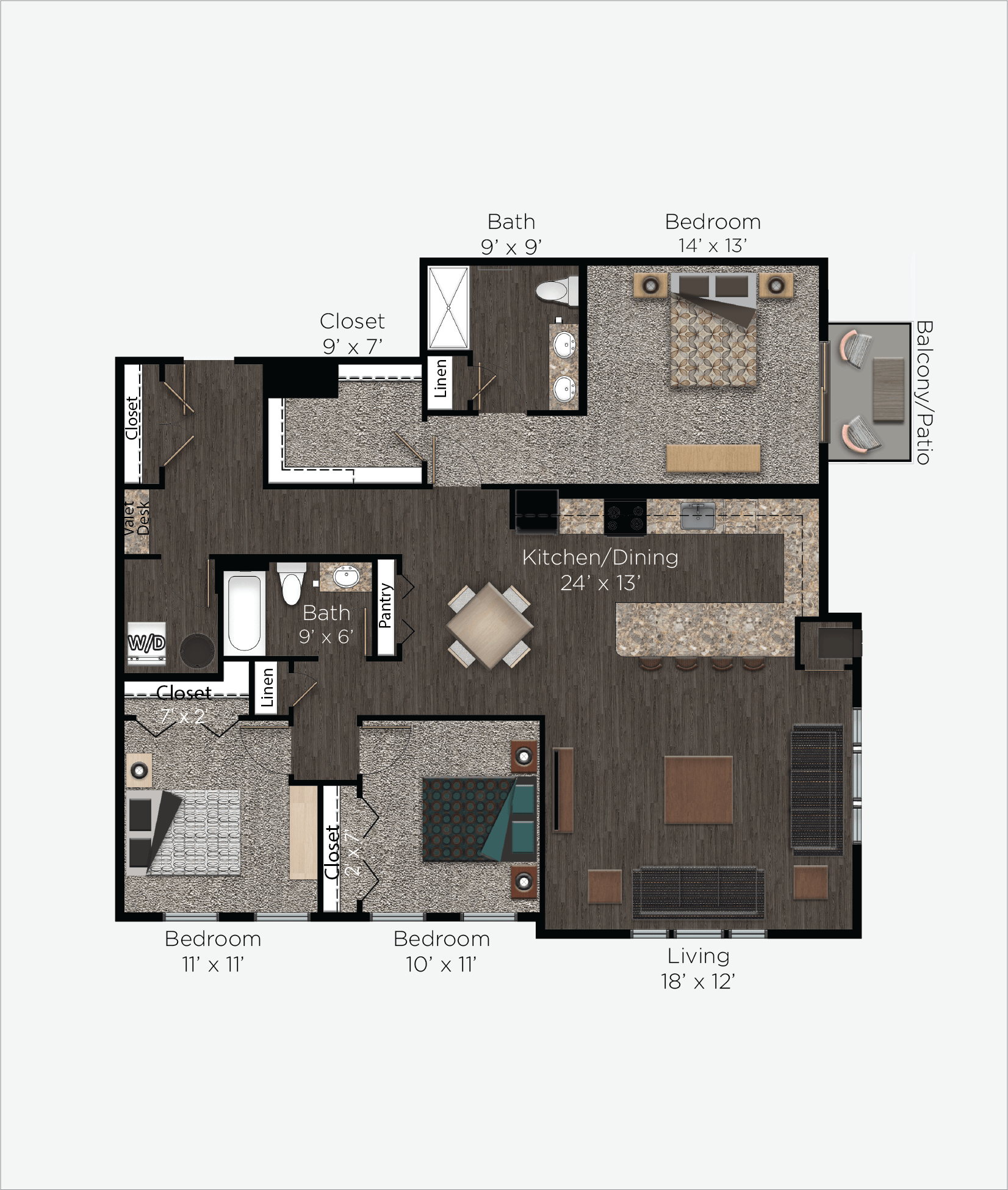 2540 Promenade Way Suite 1 Studio-3 Beds Apartment for Rent - Photo Gallery 30