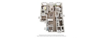 a floor plan of a 1 bedroom floor plan with a bathroom and a living room
